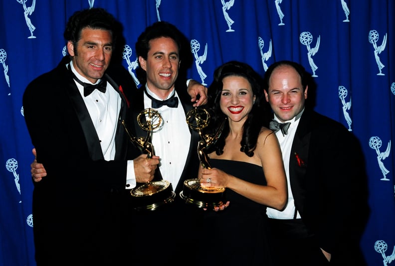 Michael Richards, Jerry Seinfeld, Julia Louis-Dreyfus, and Jason Alexander at the 1993 Emmy Awards