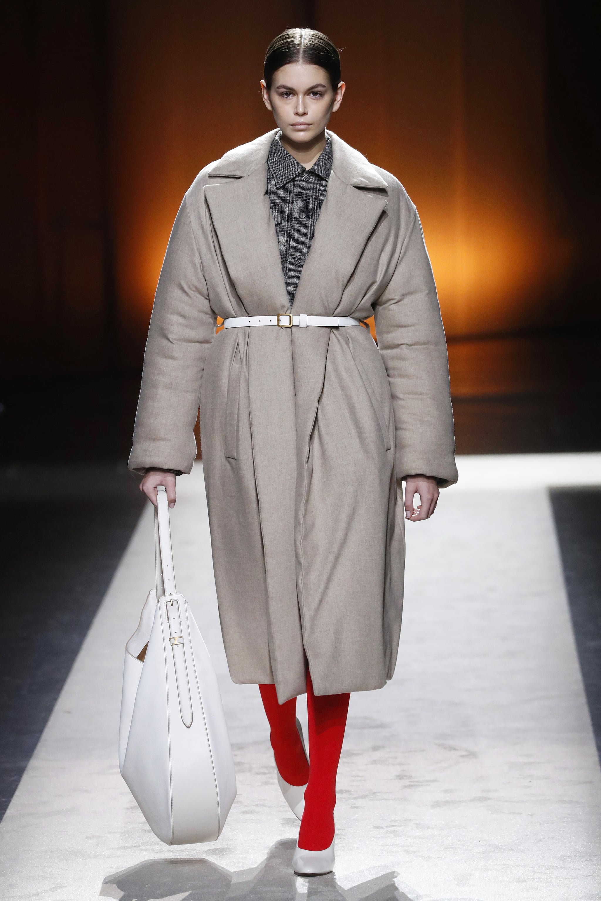 Kaia Gerber On The Tod S Fall Runway At Milan Fashion Week The Most Memorable Runway Looks From Fashion Month Popsugar Fashion Photo 50