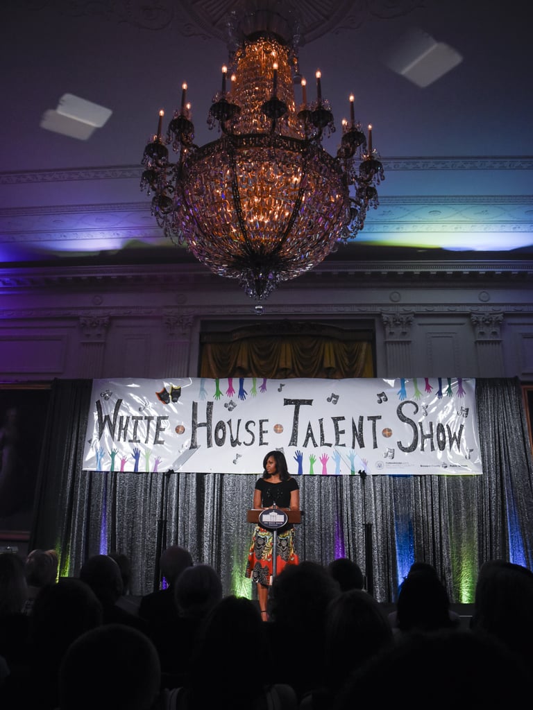 Michelle Obama With Kids at White House Talent Show 2016