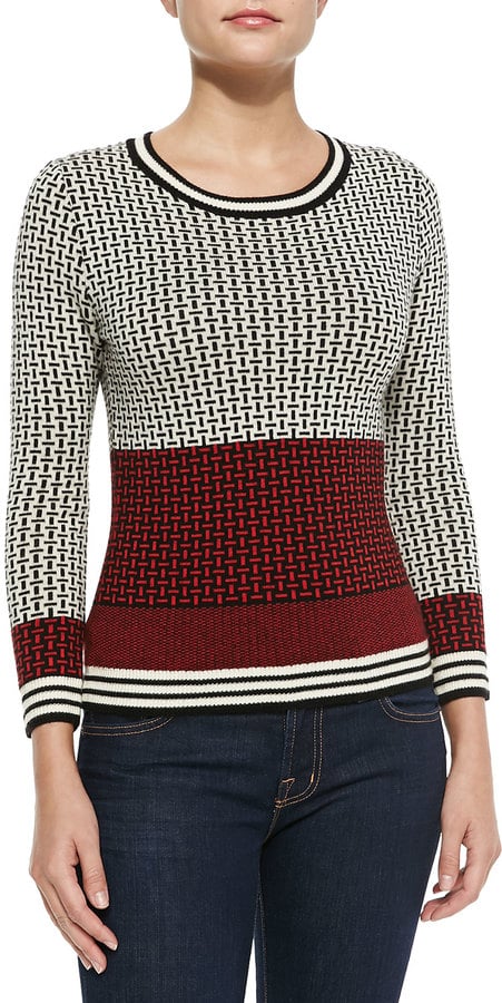 Diane von Furstenberg Print Sweater