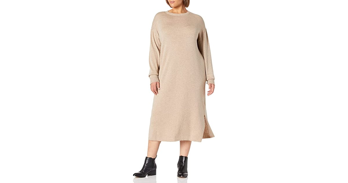 A Cozy Midi Dress The Drop Suki Rib Midi Sweater Dress Most
