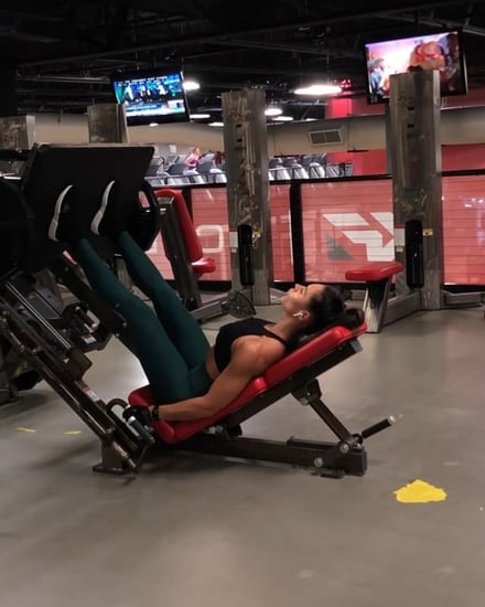 Kelsey Wells Machine Leg Workout