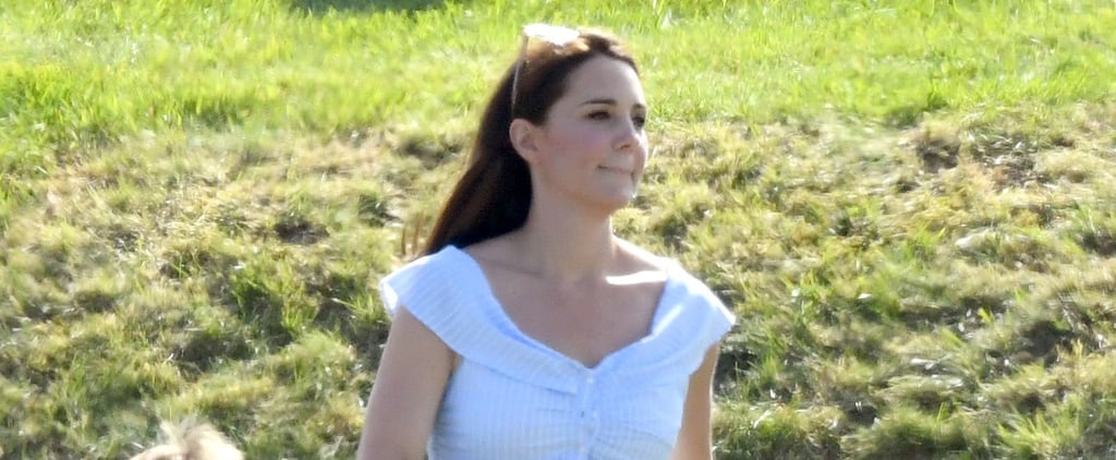 Kate Middleton Blue Dress at Polo Match 2018