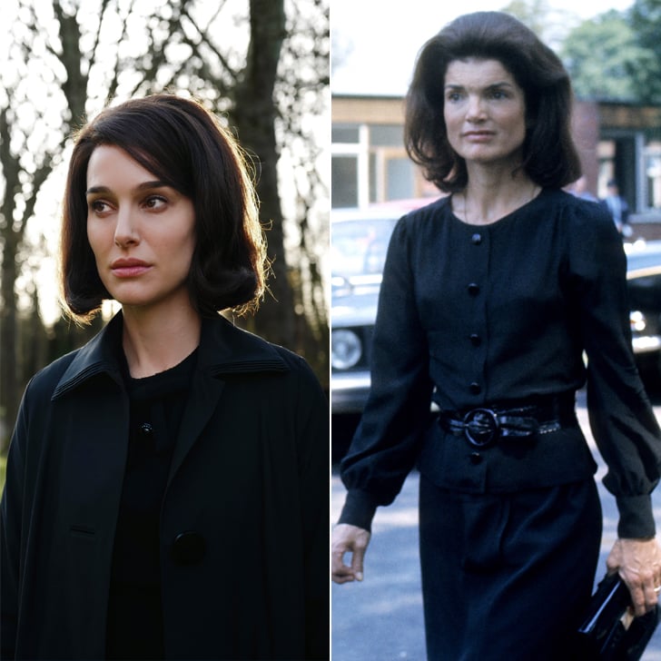 Natalie Portman Wearing Jackie Kennedy S Black Trench Natalie
