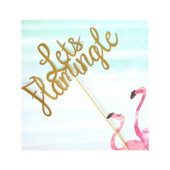 Flamingo Cake Topper
