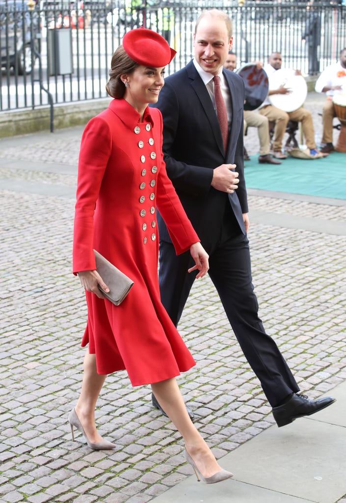 Kate Middleton's Red Catherine Walker Coat March 2019