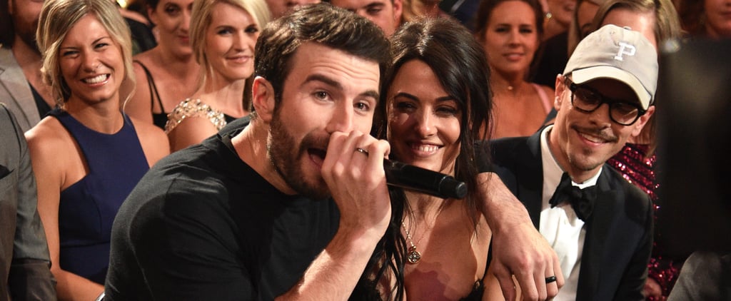 Sam Hunt and Hannah Lee Fowler at the 2017 ACM Awards