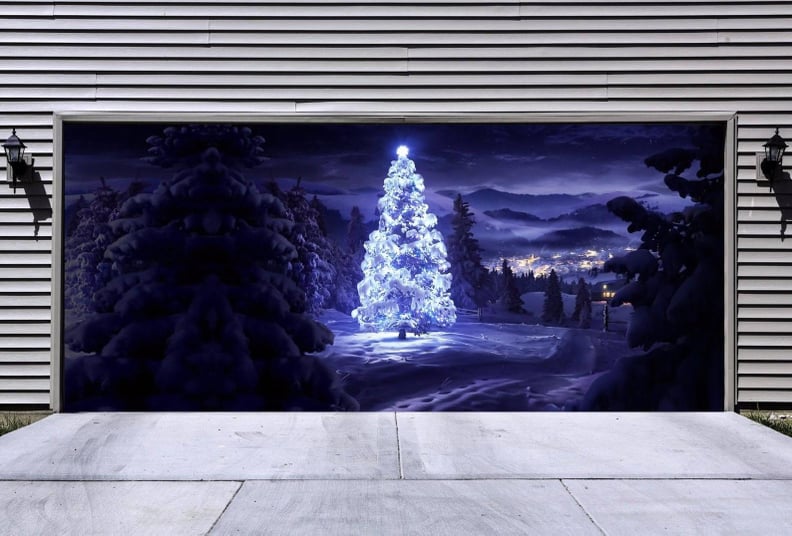 Christmas Garage Door Cover