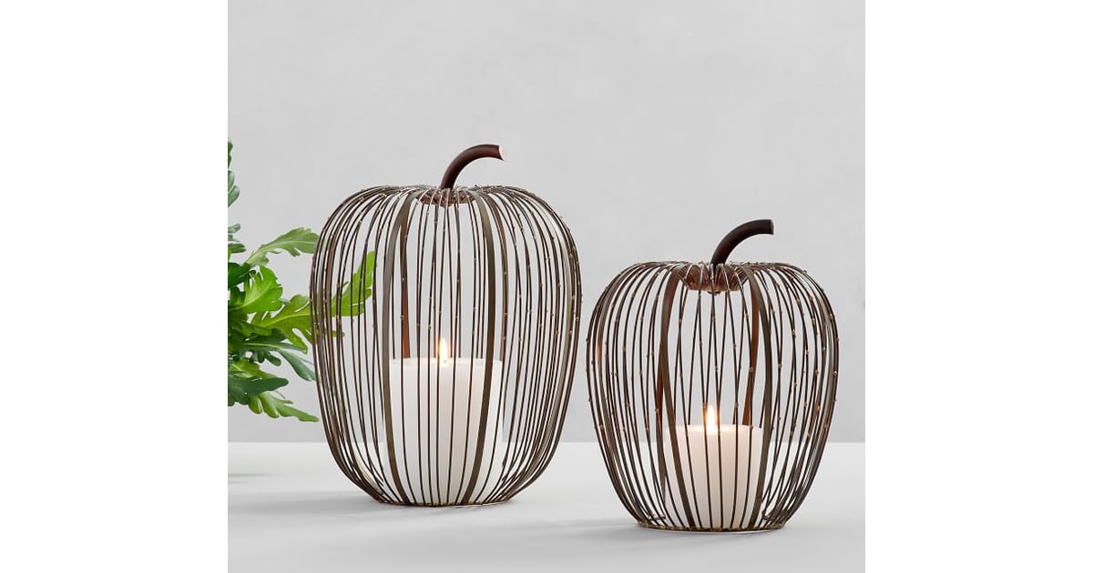 Beaded Wire Pumpkin | Best Pottery Barn Halloween Decorations | 2020