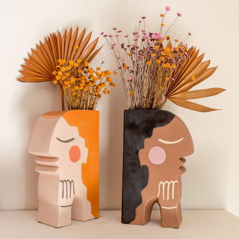 Jungalow Face Bookend Vase by Justina Blakeney