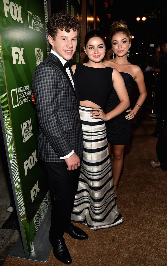 Modern Family's Nolan Gould, Ariel Winter, and Sarah Hyland took pictures together.