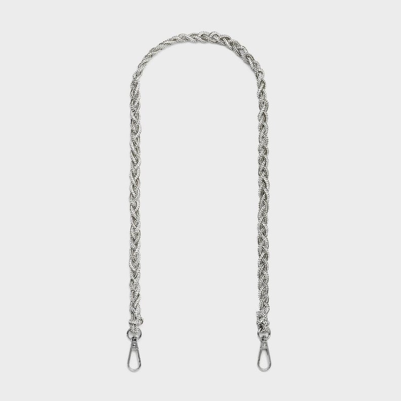 Shop Target's Crystal Rope Shoulder Handbag Strap in Silver