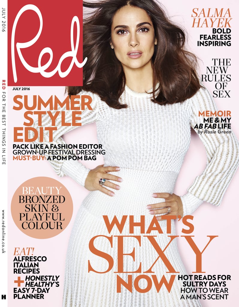 Salma Hayek's Love and Sex Advice in Red Magazine July 2016