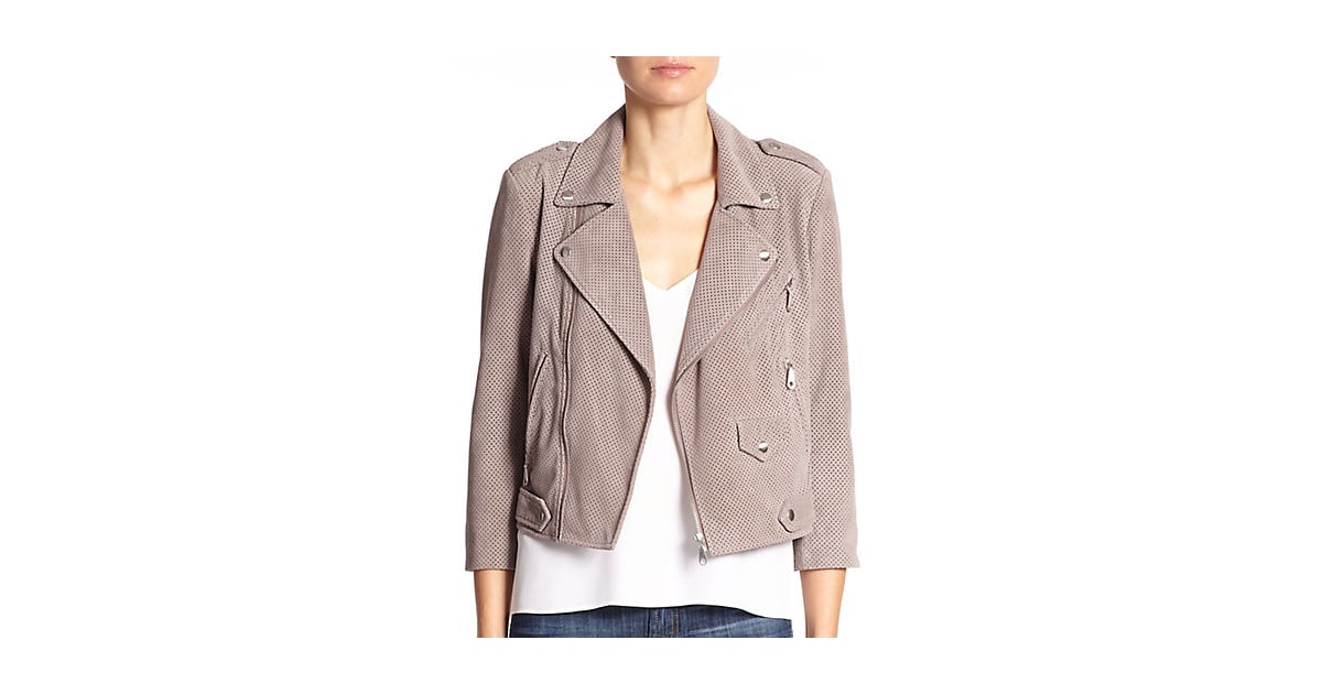 Rebecca Minkoff Wes Perforated Suede Moto Jacket | 19 Reasons to Spend Your  Spring in Suede | POPSUGAR Fashion Photo 11