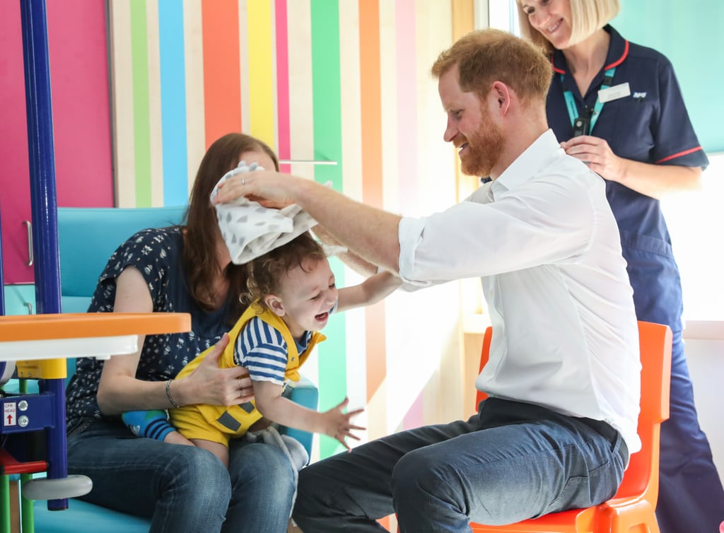 Prince Harry at Sheffield Children’s Hospital July 2019