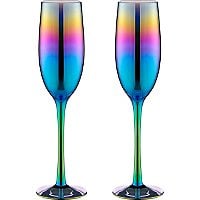 Iridescent Champagne Flutes