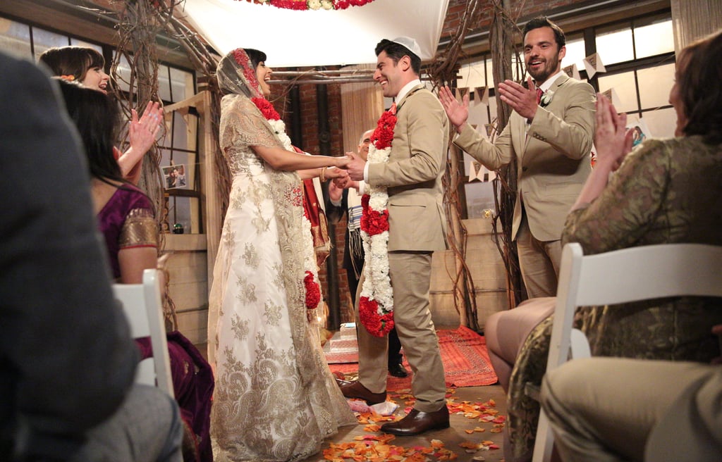 New Girl Schmidt And Cece S Wedding Pictures Popsugar Entertainment