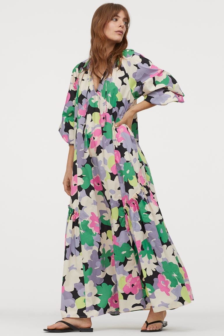 H&M Cotton Kaftan Dress