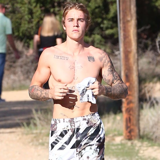 Justin Bieber Jogging Shirtless in LA December 2016