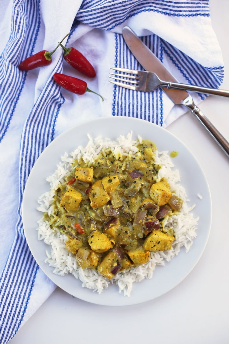 Basil Coconut Chicken Curry