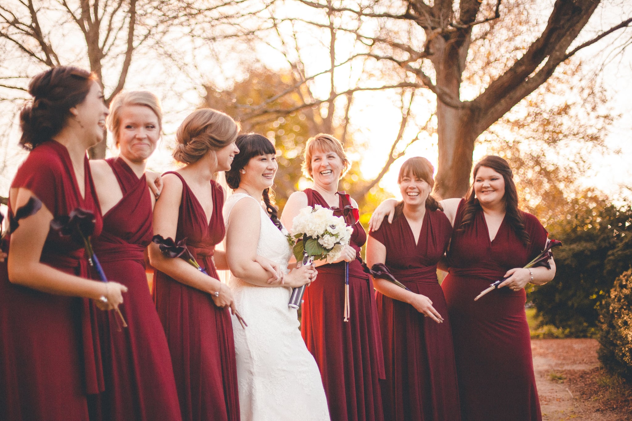 six bridesmaids