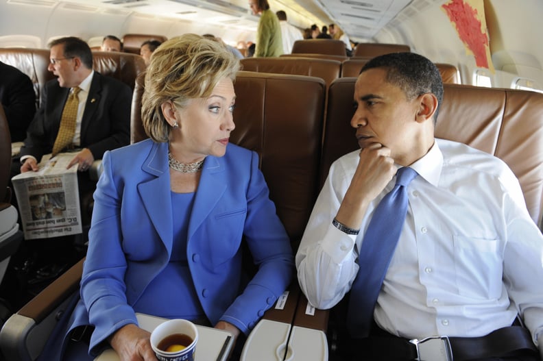 Flying together in 2008 after Obama won the nomination.