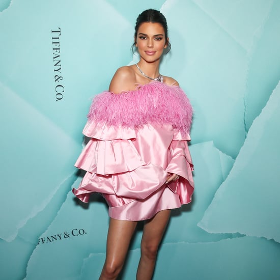 Kendall Jenner's Pink Feathered Dress in Sydney April 2019
