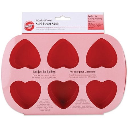6-Cavity Mini Silicone Heart Mold ($9)