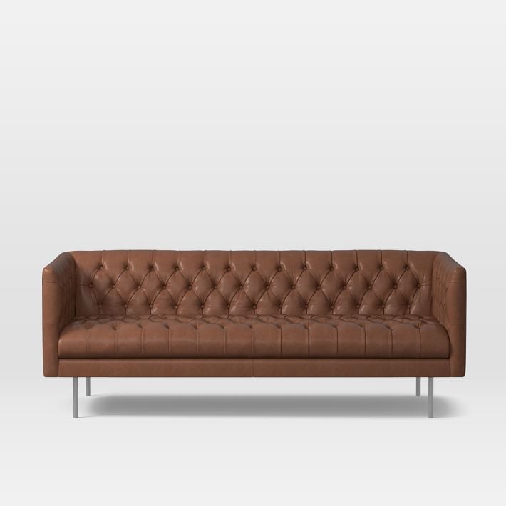 Modern Chesterfield Leather Sofa