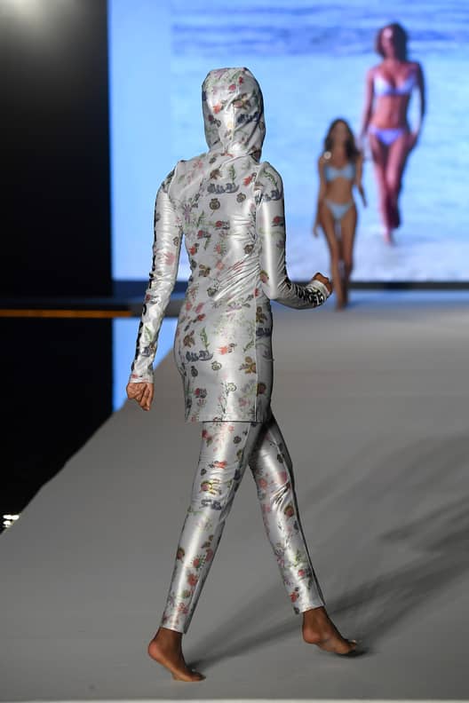 Halima Aden Wears Burkini at Sports Illustrated Runway Show