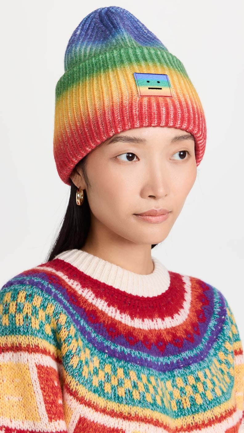 Best Gifts For Aquarius: Acne Studios Rainbow Beanie