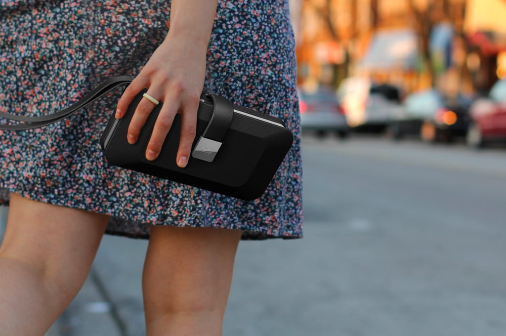 The Everpurse mini ($129, available for preorder) is a little bit boxy and all kinds of pretty. What's different about this one is that it's designed only for the iPhone 5/5S since it has an aluminum charging dock on the exterior of the wallet to fit the phone. Once charged, you can expect up to 48 hours of battery life.