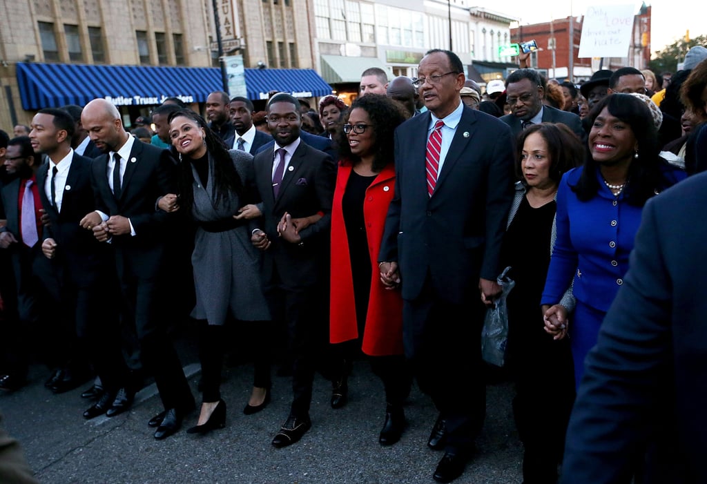 Oprah Winfrey Marching in Selma on MLK Weekend Pictures
