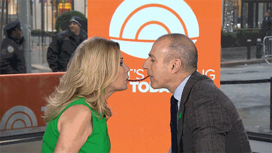 Kathie Lee Gifford and Matt Lauer