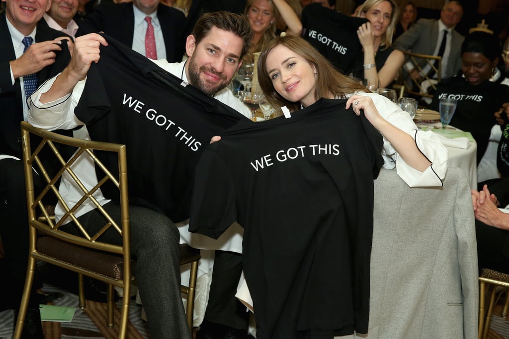 Emily Blunt and John Krasinski at Family Reach November 2015