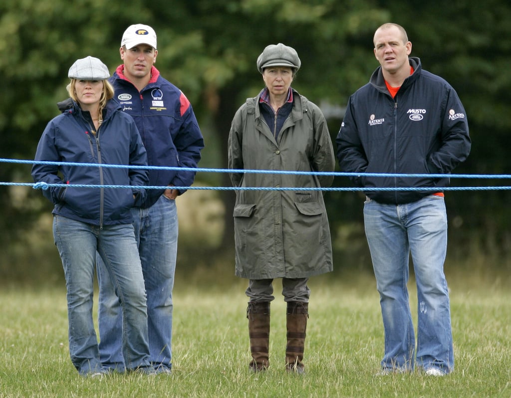 Princess Anne at the Festival of British Eventing With Autumn Phillips, Peter Phillips, and Mike Tindall in 2010