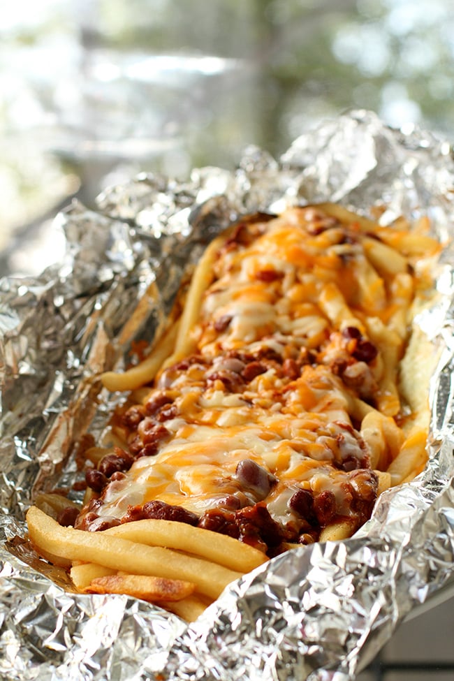 Campfire Chili Cheese Fries