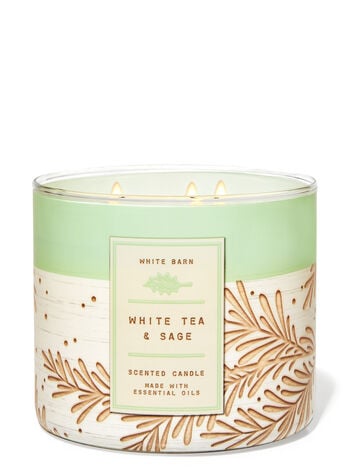 White Tea and Sage Three-Wick Candle