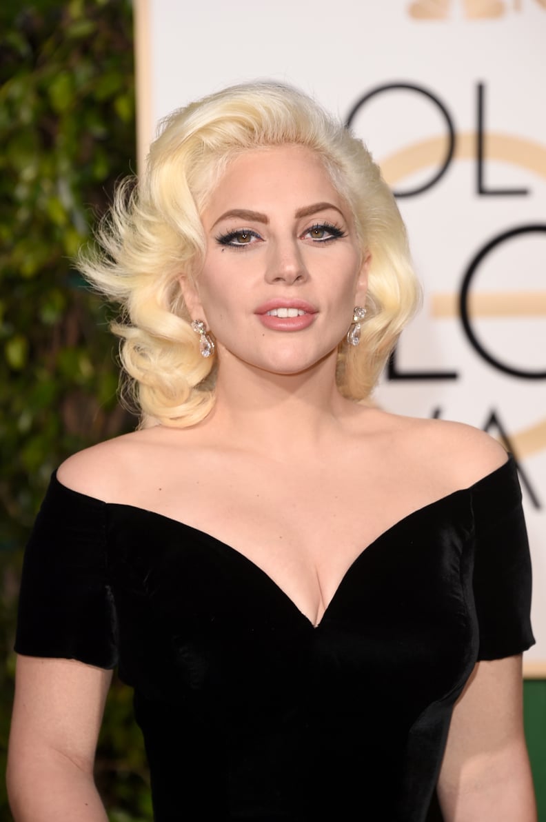 Lady Gaga at the 2016 Golden Globes