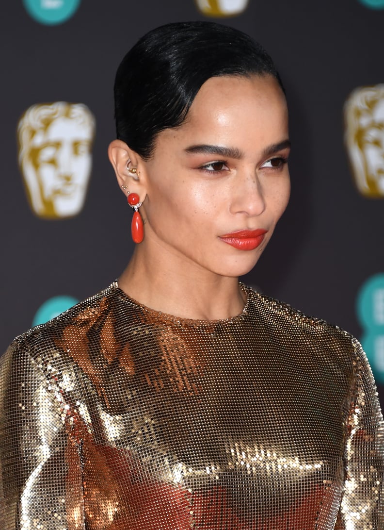 Zoë Kravitz's Coral Lipstick at the 2020 BAFTA Awards