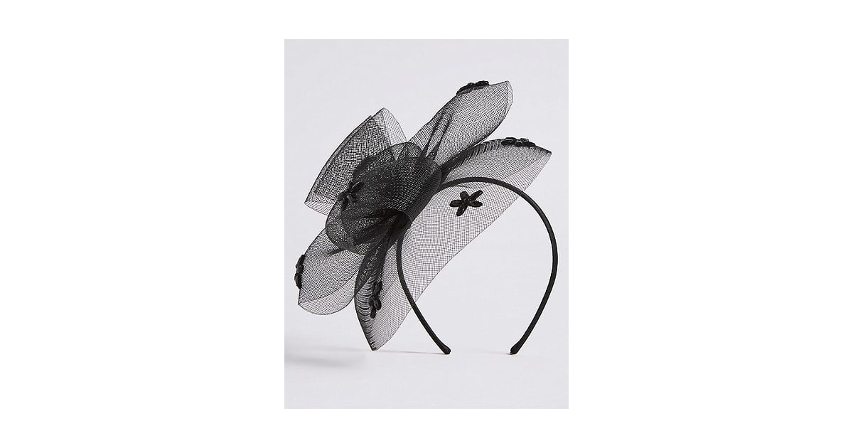Marks & Spencer Flower Gem Fascinator Meghan Markle's Black Dior