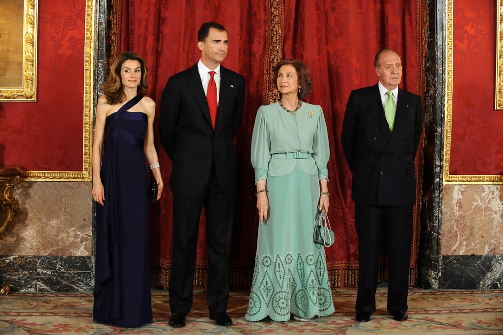 At a gala for the President of Dominican Republic in Madrid in May 2009.