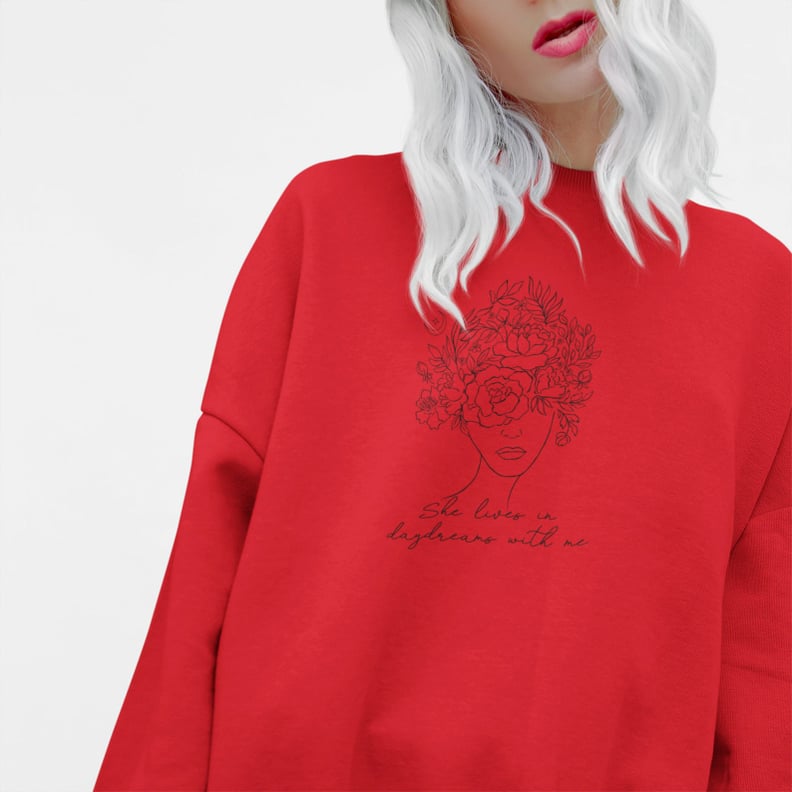 "She Lives In Daydreams With Me" Crewneck Sweatshirt