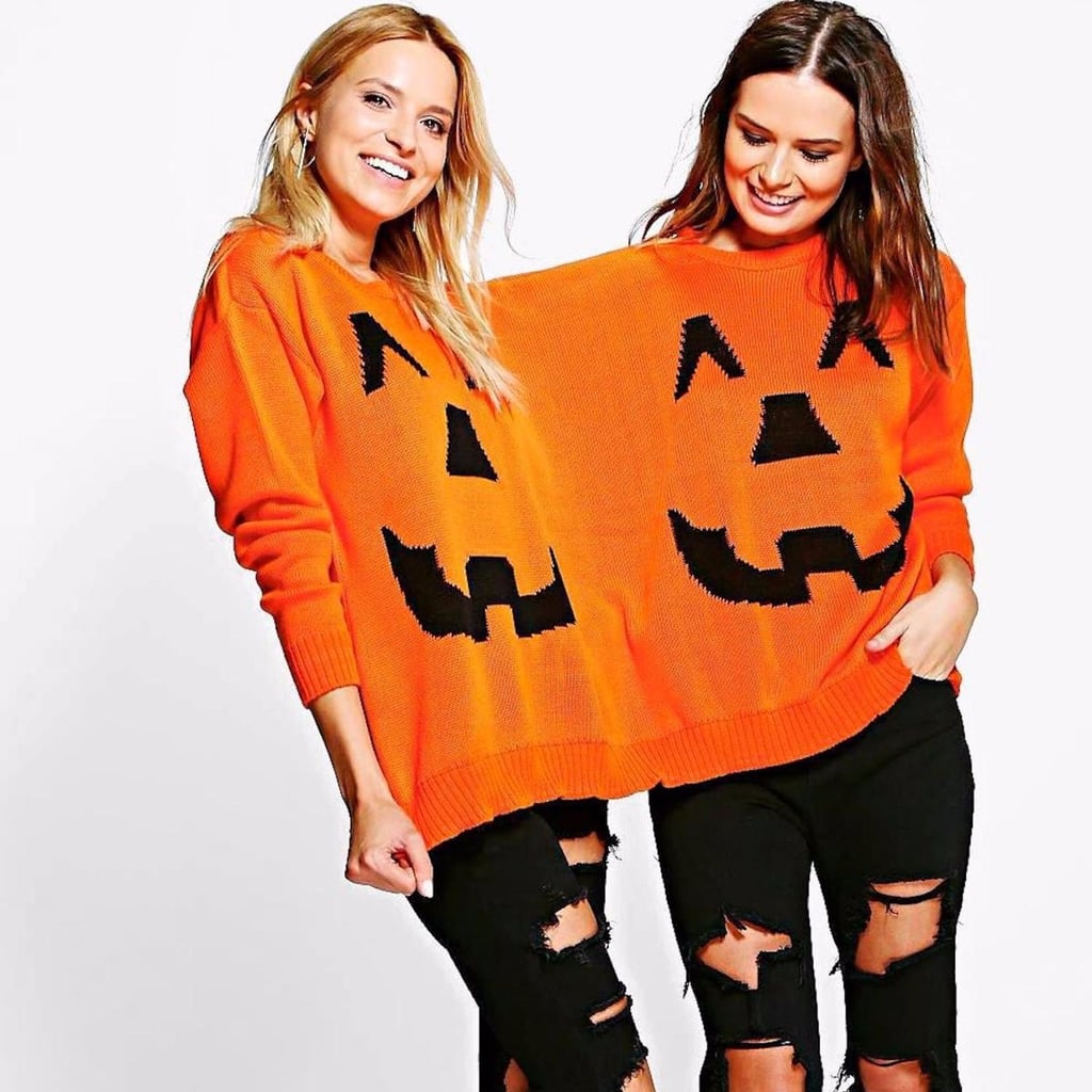 boohoo pumpkin dress