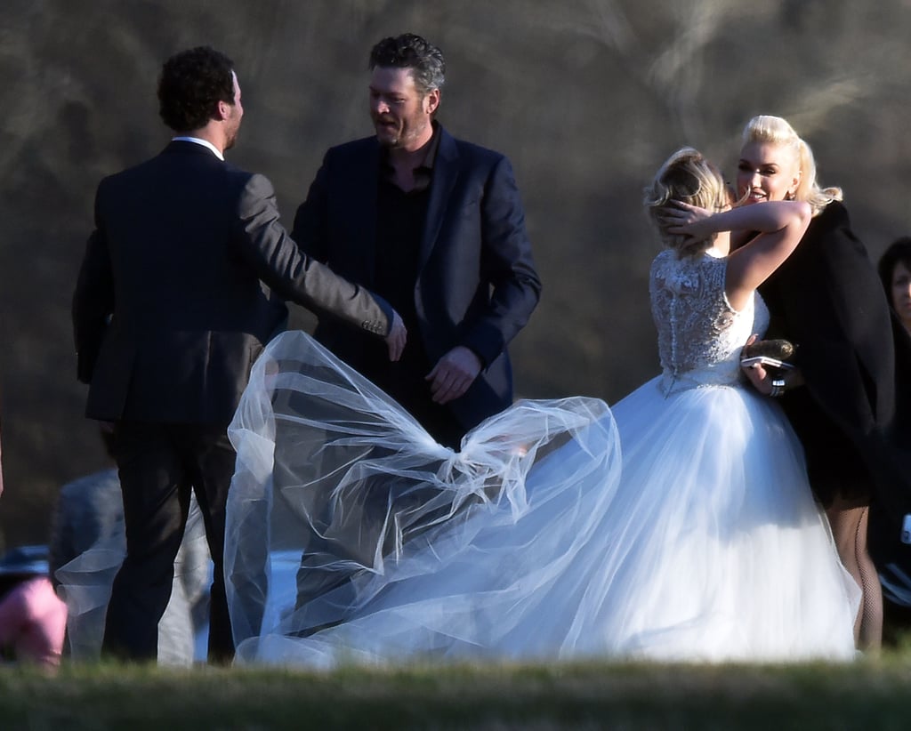 Gwen Stefani and Blake Shelton at RaeLynn's Wedding 2016