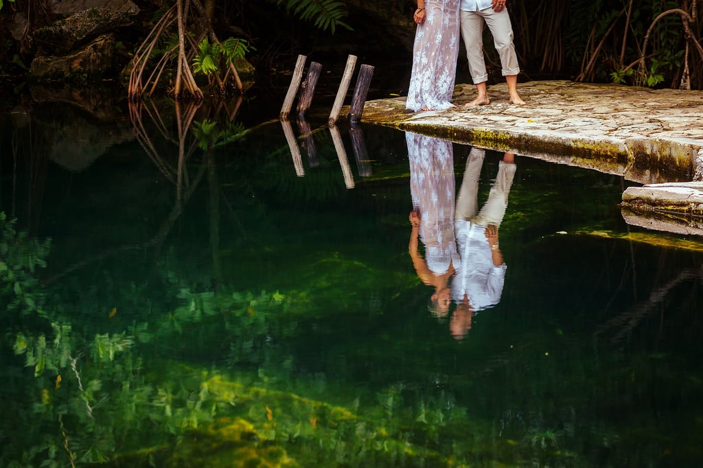 Underwater Trash-the-Wedding-Dress Shoot