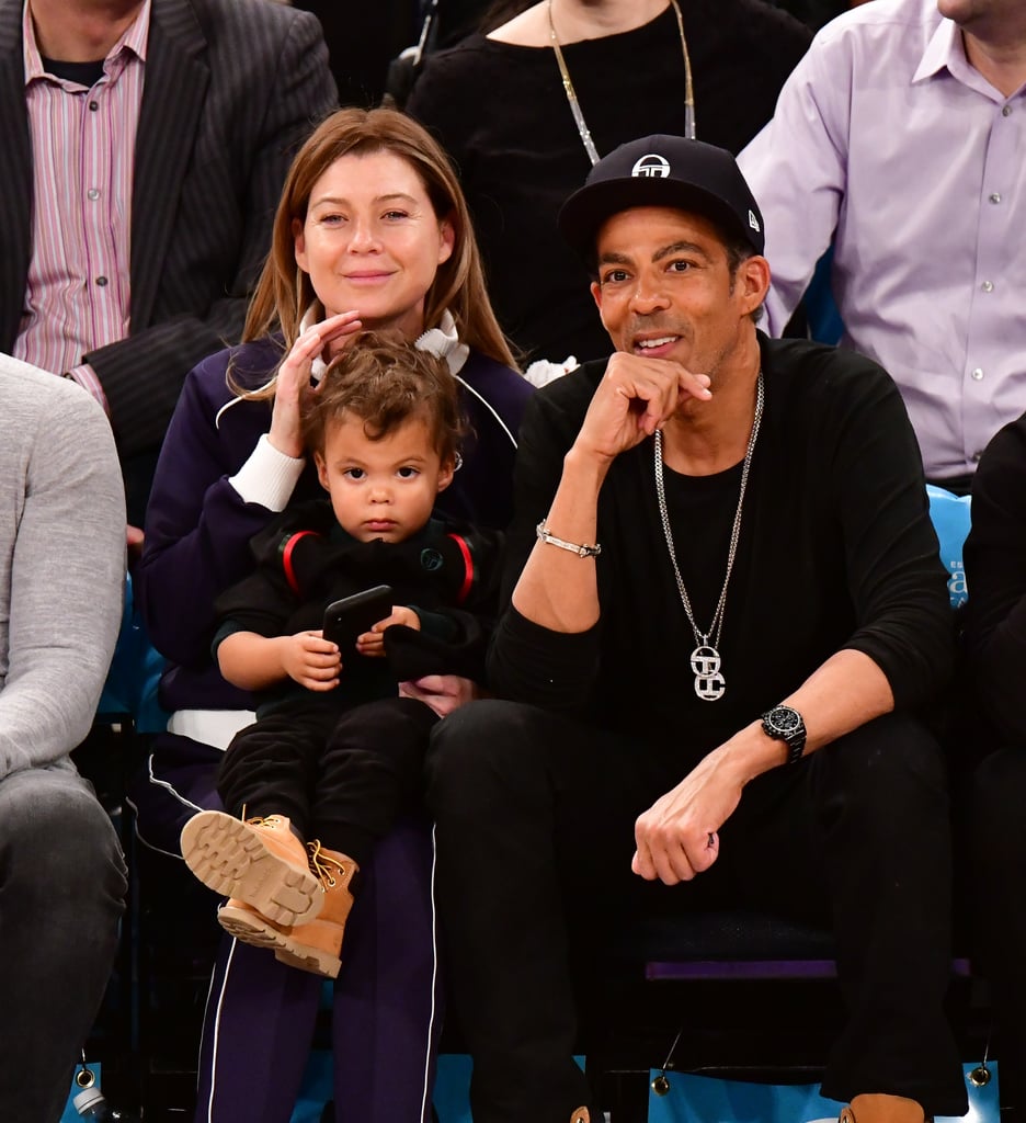 Ellen Pompeo and Chris Ivery at Knicks Game November 2018