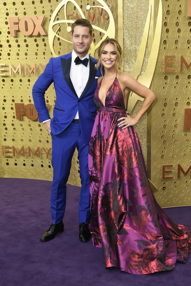 Justin Hartley and Chrishell Hartley at the 2019 Emmys