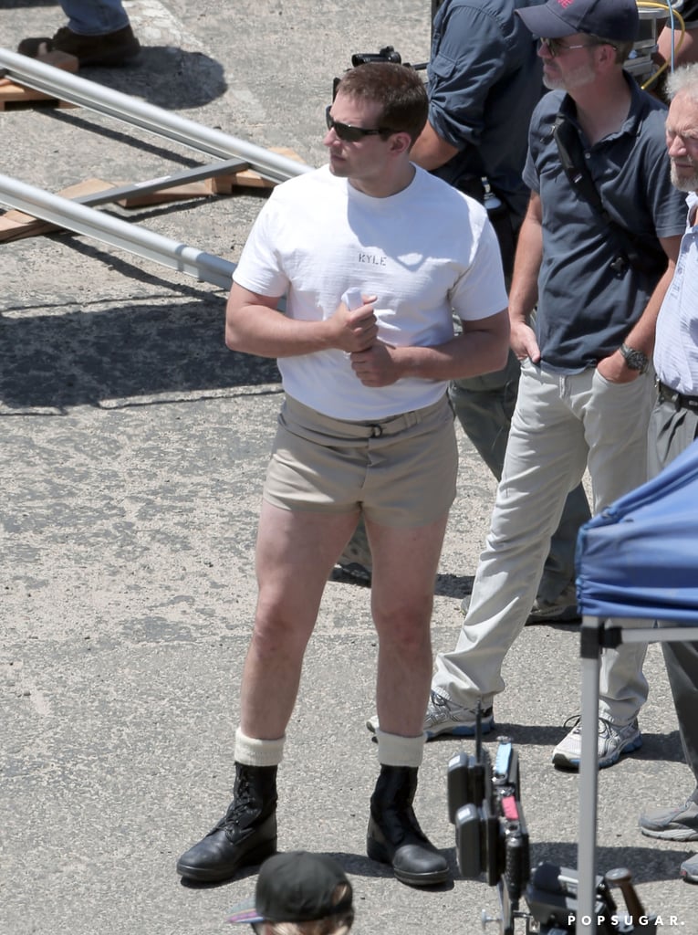 Bradley Cooper Wearing Short Shorts on American Sniper Set