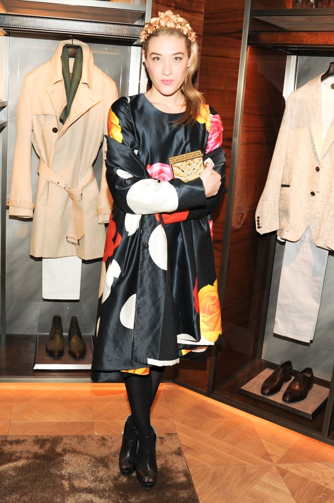 Mia Moretti at Berluti's Madison Avenue store opening.